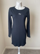 Wild Fable Women’s Black Long Sleeve Round Neck Bodycon Mini Dress s S
