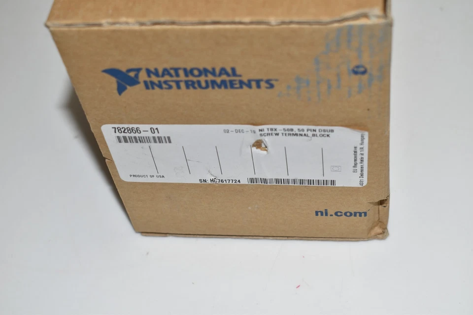 NATIONAL INSTRUMENTS 782866-01 NI TBX-50B 50PIN DSUB SCREW TERMINAL BLOCK(TKA72) - Image 2 of 2