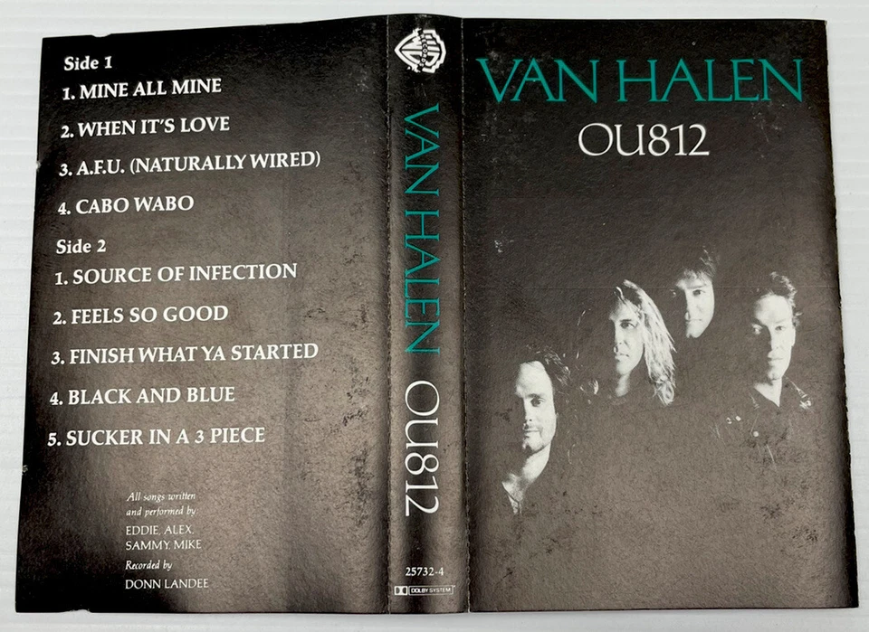 Van Halen OU812 Music Cassette Tape 25732-4 Warner Brothers Records 1988 - Image 3 of 4