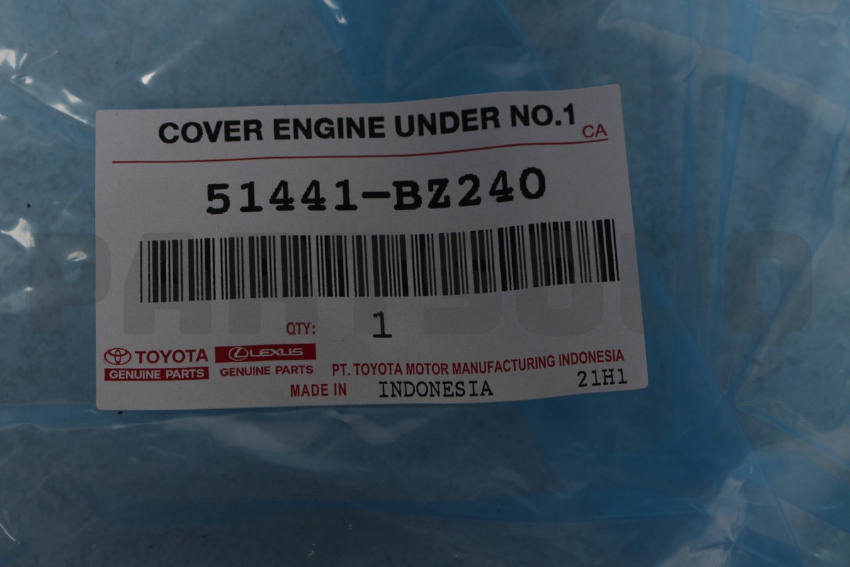 51441BZ240 Genuine Toyota COVER ENGINE UNDER 51441-BZ240 | eBay