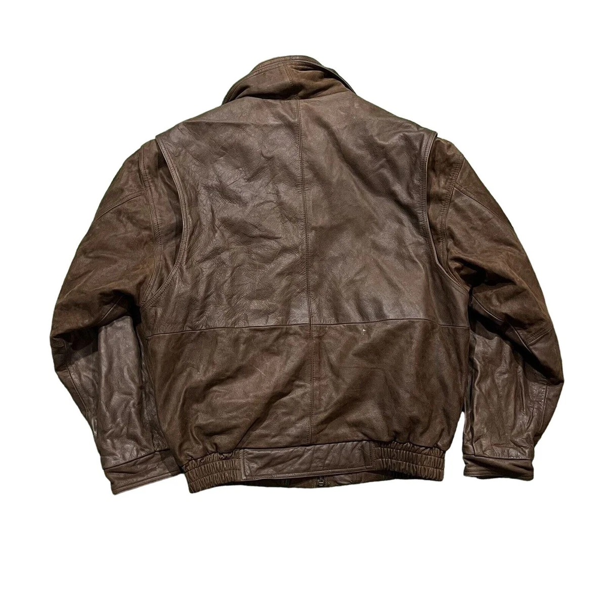 Real Leather Jacket Vintage 90s Made in Italy | eBay