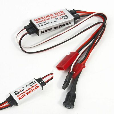 Rcexl Opto Gas Engine Kill Switch DLA DLE DA Ignition Cut Off w/ Futaba Plug .