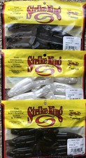 3pk STRIKE KING KVD 4" SUPER TOAD SOFT PLASTIC FROGS  FISHING LURE S5