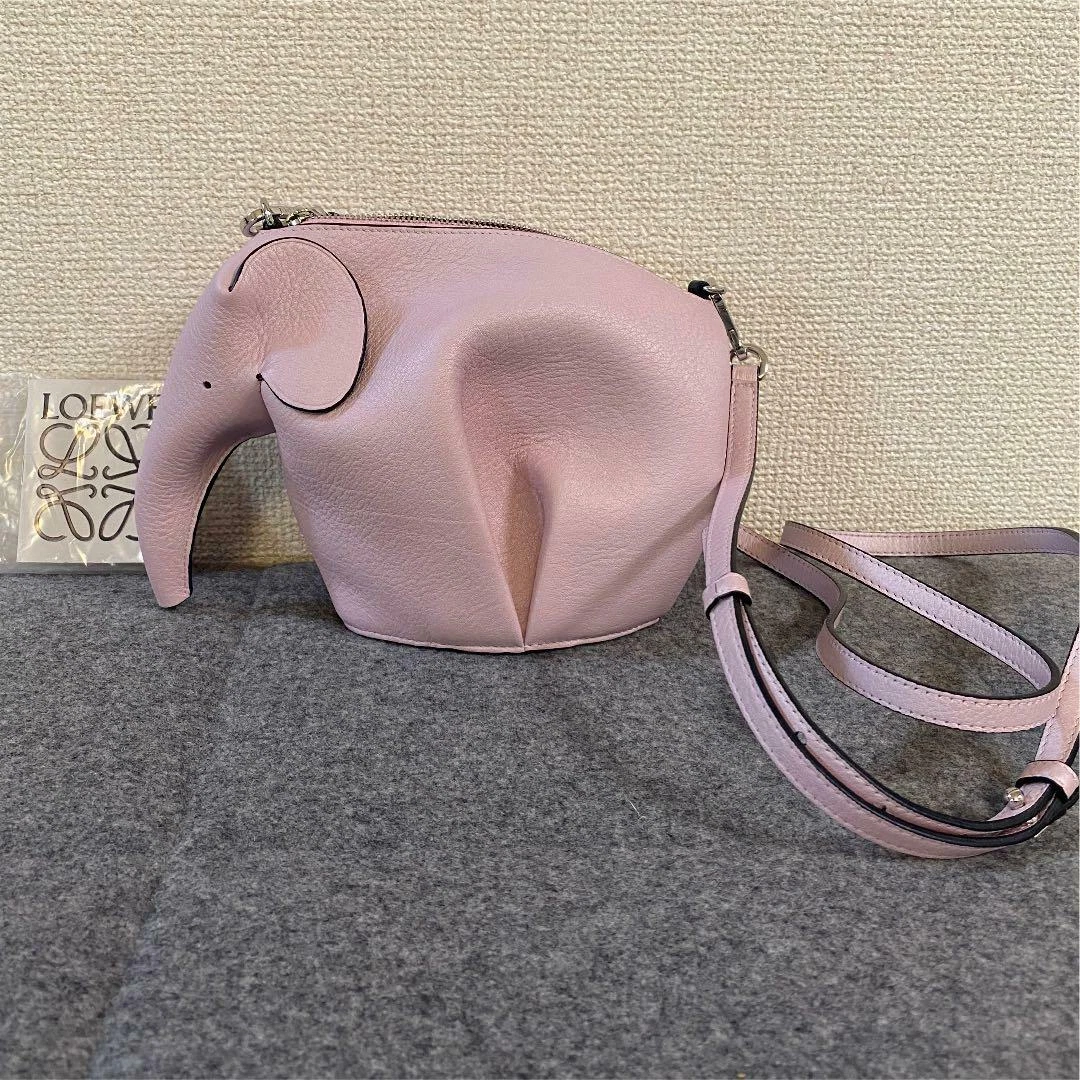 Elephant Mini Shoulder Pink Silver Hardware | eBay