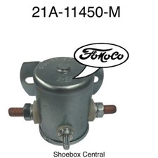 1949 1950 Ford Starter Solenoid Steel Script Case Push Button Igniton