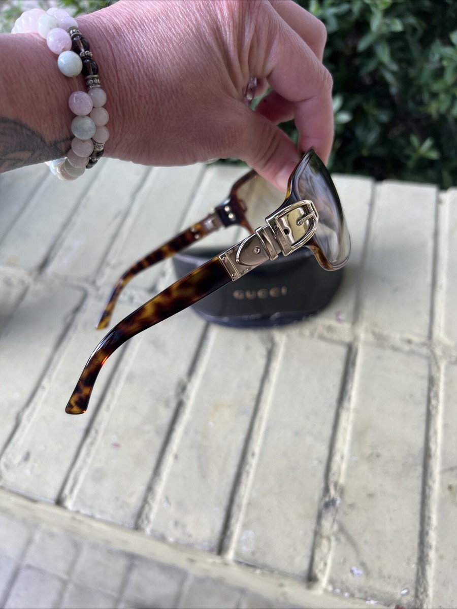 Gucci Vintage Y2K Tortoise Shell Sunglasses GG 2590/S BMHDL 100