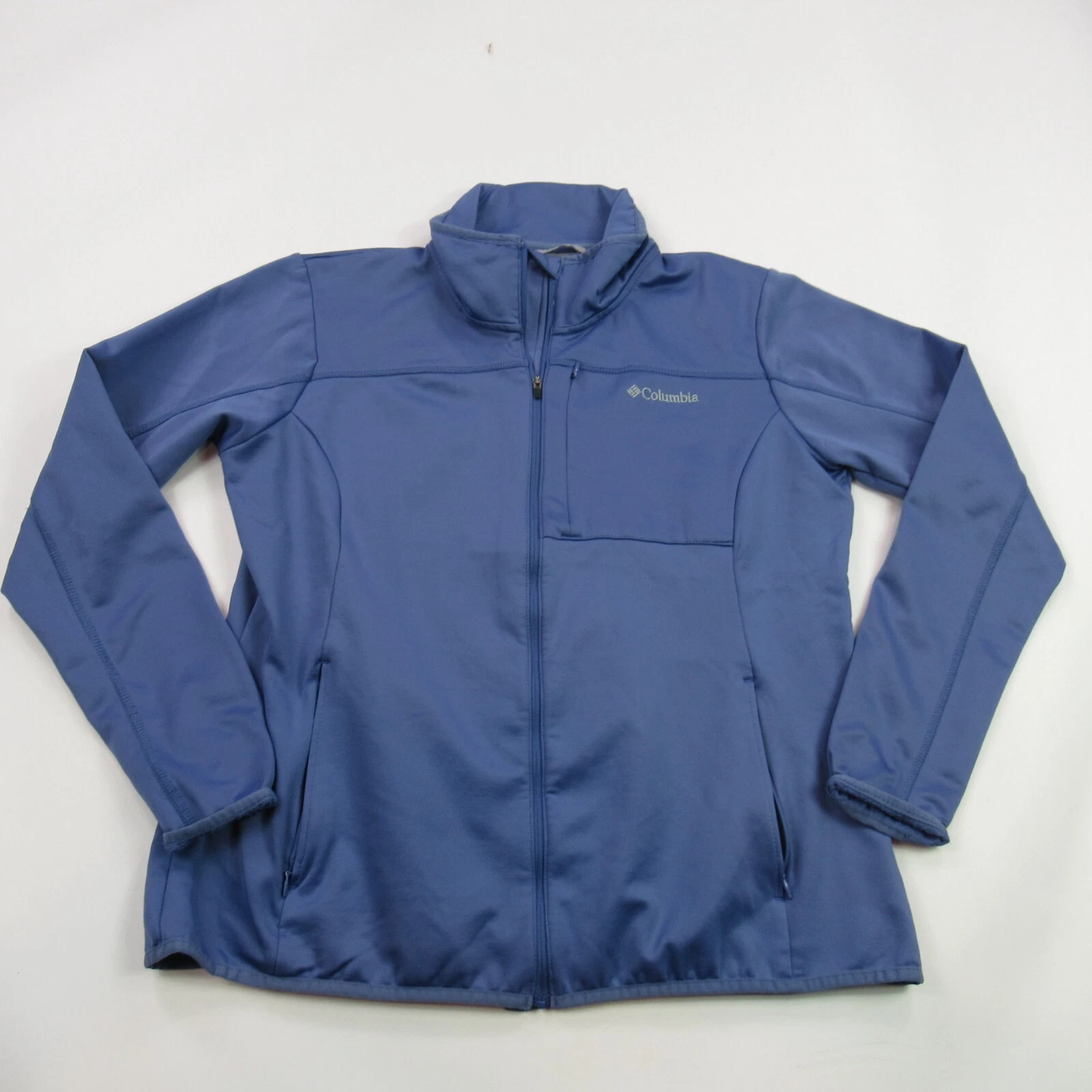 Columbia Jacket Girls 2XL Long Sleeve Blue Pockets Lightweight Outdoors