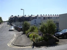 Photo 6x4 Springhill Road, Burnley The buildings on the right are part of c2009