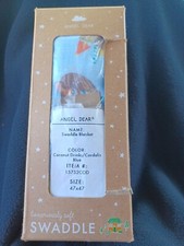NEW Angel Dear Baby Swaddle Blanket coconut drinks print 47x47 bamboo cotton