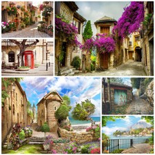 Vinyl Photo Backdrop Traditional Italian Alley Photography Background Studio