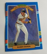 Barry Bonds 1990 Leaf Donruss 🔥DIAMOND KINGS #4 PIRATES Flawless 