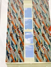 Space Jam Microfiber Window Panels 2 Panels Included pair measures 82"x63"