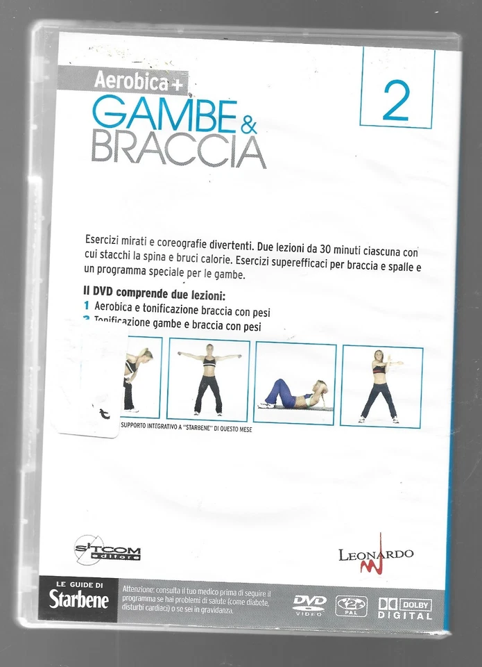 DVD - AEROBICA + - Gambe e Braccia - STARBENE - Immagine 2 di 2