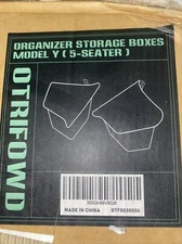 OtriFowd Latest Version 2023 2022 Tesla Model Y Rear Trunk Organizer