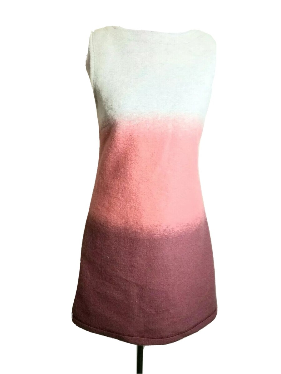 Hoss Intropia Women WOOL Dress Small Ombre Coral Sheath Sienna