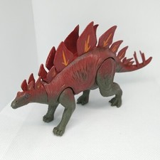 Stegosaurus - Kid Galaxy - Poseable Dino Dinosaur RED Toy Figure - KG22007Y