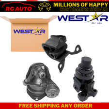 Front Rear Motor Mount Set For 1994-1997 Accord 2.2l For Auto Trans 3pcs