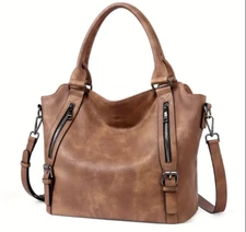 New Luxurious Vegan Leather Hobo Handbag - Spacious, Stylish, & Cruelty Free