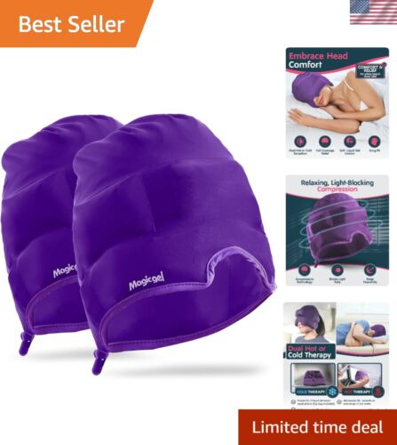 Migraine Ice Head Wrap - Ultimate Relief Cap for Headaches & Tension (2 Pack)