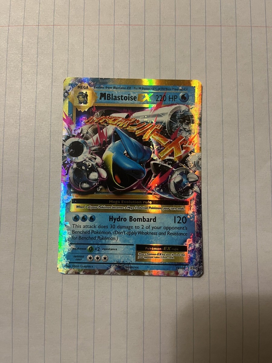 pokemon m mega-blastoise-ex 22 108 xy evolutions holo rare card - (102/108) - Weakness Grass 2 Resistance None None Retreat Cost Mega Blastoise EX 22/108 |