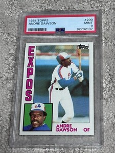 PSA 9 BASEBALL CARD 1984 TOPPS HOF ANDRE DAWSON MONTREAL EXPOS