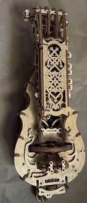 UGears 3D Wooden Puzzle Hurdy-Gurdy Musical Instrument Assembled  EUC