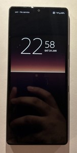Sony Xperia L4 64GB schwarz entsperrt Smartphone "funktioniert gesprungene Kameralinse"