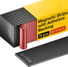 Magnet Strips with Adhesive Backing - Flat Thin Magnetic Tape for Crafts - Tool