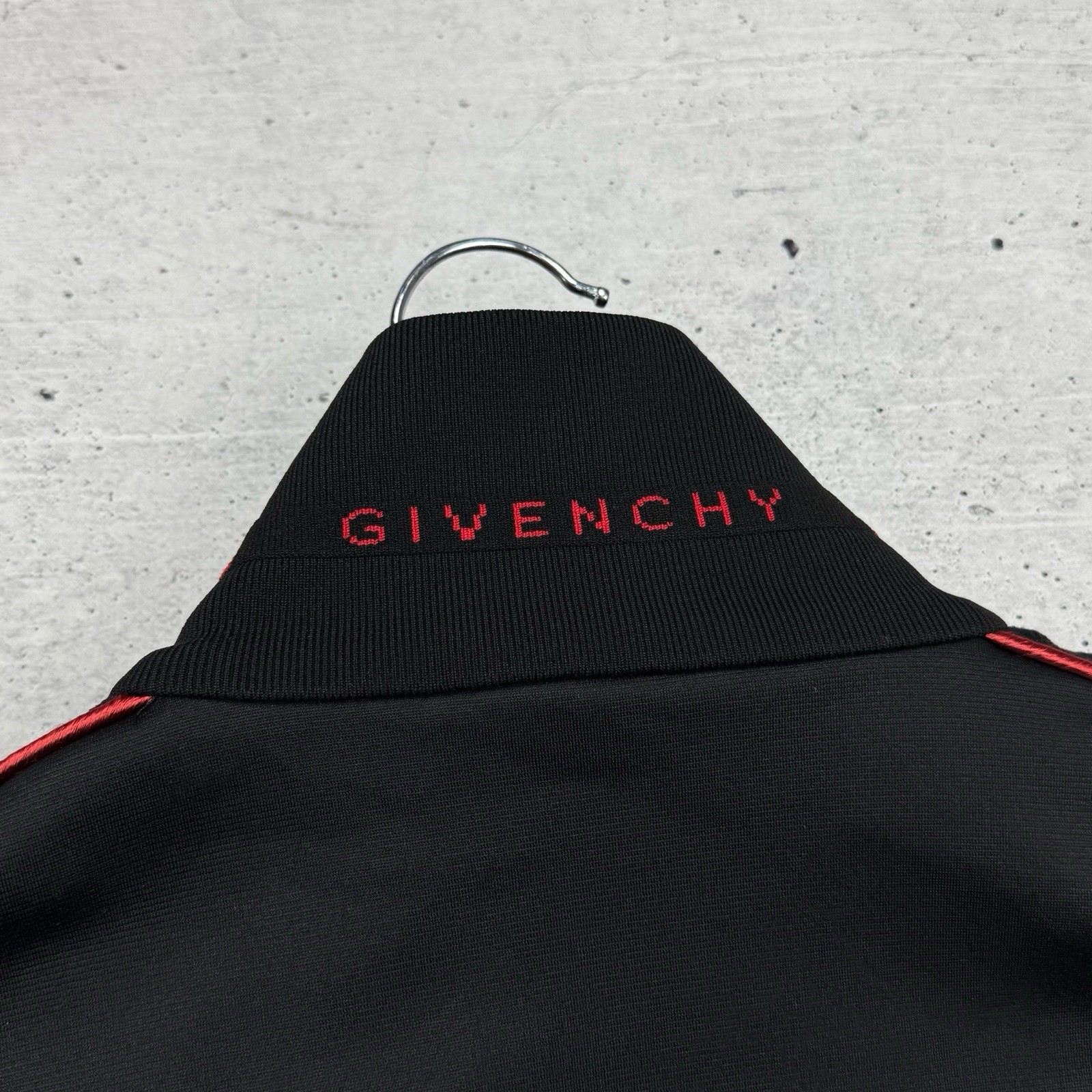 RRP 975£ Givenchy Tracksuit Tape Logo Bomber Black Jacket Velvet Stripe Size L thumbnail 11