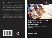 Imprenditorialità Sociale Nella Nigeria Sud-Occidentale Ademola Adele Buch 2025