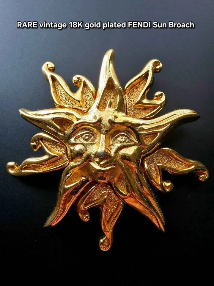 18k GOLD Overly ブローチUSAヴィンテージ 18k Gold Brooch In Retro Fine Pins & Brooches for sale | eBay
