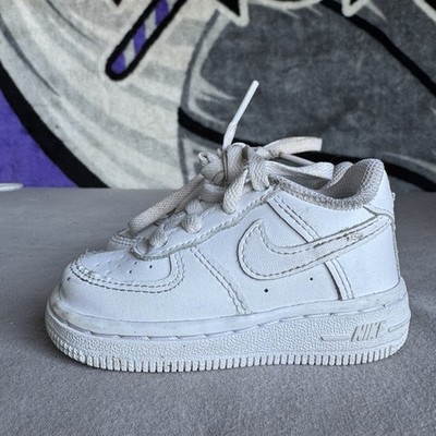 Size 4c - Infant Nike Air Force 1 Low TD Triple White Shoes DH2926-111