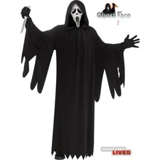 GhostFace Deluxe 25th Anniversay  Adult Sparkle Costume Fun World Free Shipping!