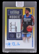 2020 Panini Contenders Anthony Edwards Gold Rookie Ticket White Box 1/1 Sealed