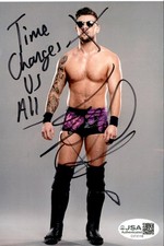 Kip Sabian Signed & Inscribed AEW 4x6 Photo #1 JSA COA