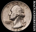 1964-D Silver Washington Quarter-Scarce Better Date No Reserve #i2921