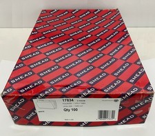 Smead 17834 Legal File Folders, 1/3 Cut, Reinforced Top Tab, White, 100/Box