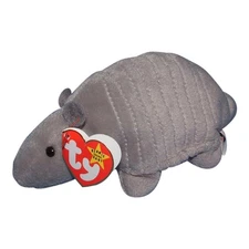 Ty Beanie Baby Tank - MWMT (Armadillo 1995) 9 line with Shell -  (SP)