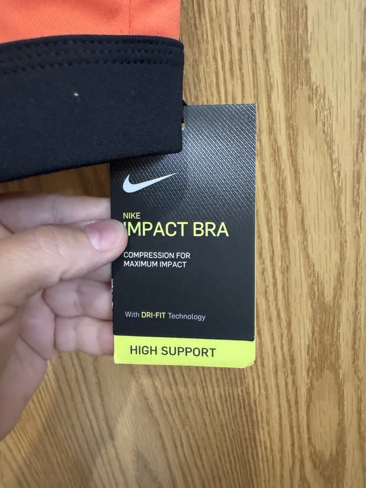 Nike Women’s Impact Sports Bra Size XL, High Support New With Tags $55 Retail - Image 3 of 4
