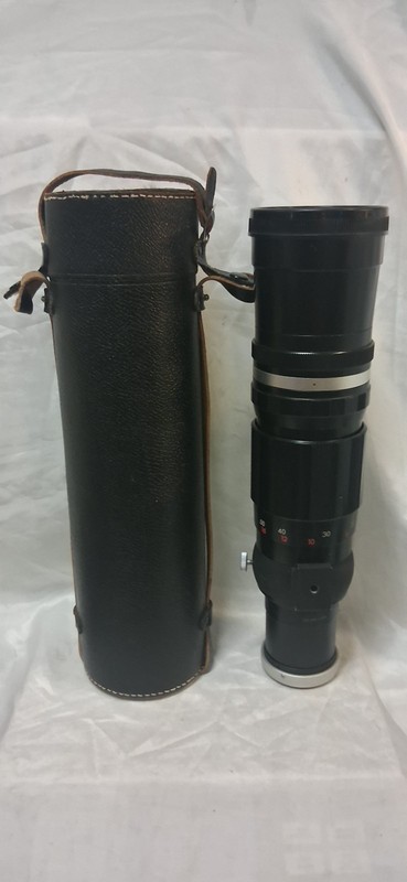 Vintage Hansa 400mm f/5.9 Manual Focus Telephoto Lens With Case Made In Japan
