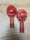 G.I.Joe Defiant Space Vehicle Laser Turrets (2) Vintage 1980s Original Parts *ML