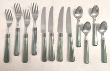 Exquisite Pearl Handle Service for 4  Stainle...