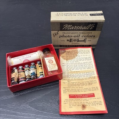 Vintage Marshall s Transparent Permanent Photo Oil Color - Introductory Set 