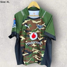 VODACOM BLUE BULLS SOUTH AFRICA SUPER RUGBY CAMO PUMA 2014 JERSEY Size XL