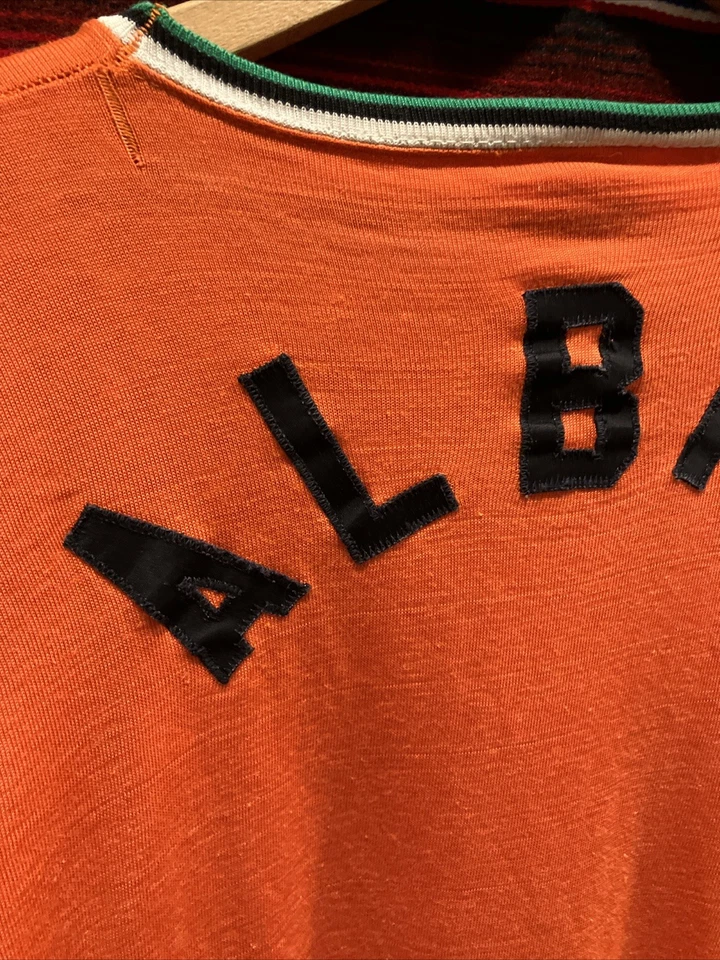 Vintage 50s 60s Mason "Albro" Rayon Striped Jersey Medium 20.5x24 USA Made - Image 4 of 4