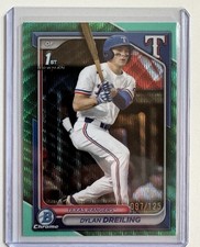 2024 Bowman Draft - Chrome Dylan Dreiling Aqua Wave Refractor 97/125 (RC)