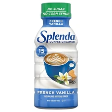 SPLENDA Sugar Free, Low Calorie French Vanilla Coffee Creamer, 8 Fl Ounces Bottl