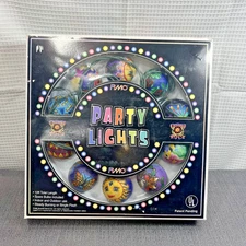 Rare 1998 Seventh Sense Psychedelic Millefiori Style 10 feet String Lights Fimo