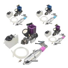 VX-18 Nitro Engine W/pull Starter Muffler Air Filter for 1/10 1/8 RC Model Car