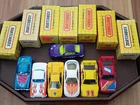 Vintage Matchbox ' Yellow Box 7 Car Lot Corvette, Lambo, Ferrari, Toyota, BMW M1